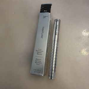 IT Cosmetics Tightline 3-in-1 Black Primer Eyeliner Mascara .118 oz Size New